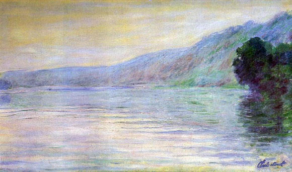  Claude Oscar Monet The Seine at Port-Villez, Blue Effect - Canvas Art Print