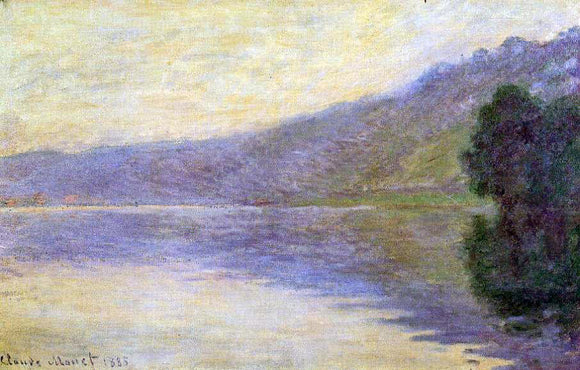  Claude Oscar Monet The Seine at Port-Villez, Harmony in Blue - Canvas Art Print