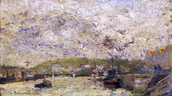  Camille Pissarro The Seine at Rouen - Canvas Art Print