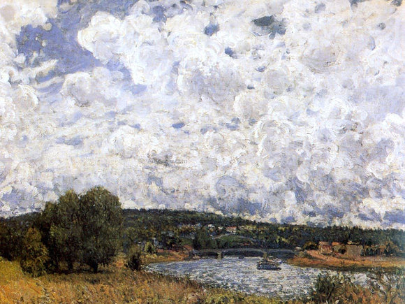  Alfred Sisley The Seine at Suresnes - Canvas Art Print