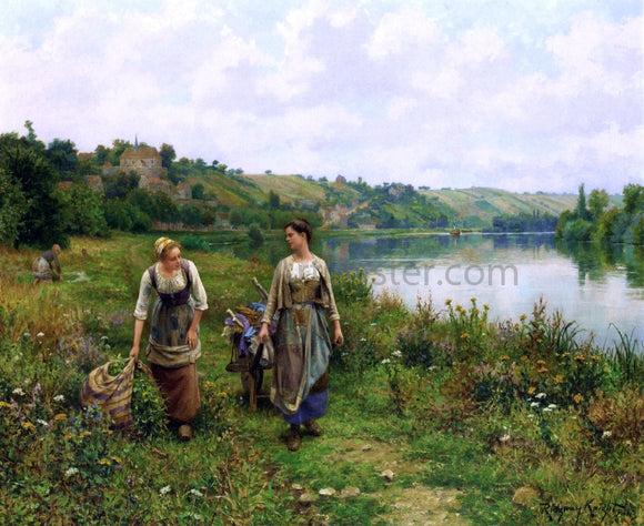  Daniel Ridgway Knight The Seine at Vernon - Canvas Art Print