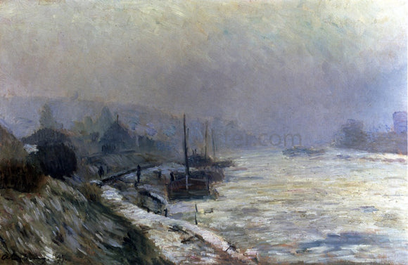  Albert Lebourg The Seine in Winter - Canvas Art Print