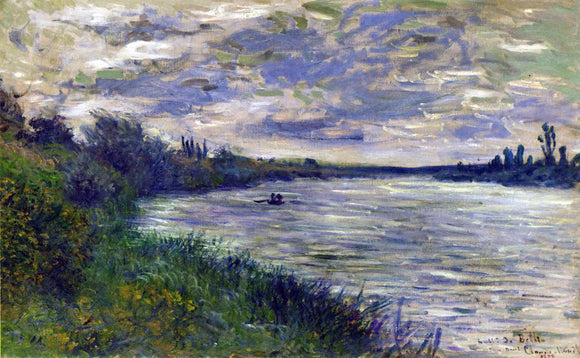  Claude Oscar Monet The Seine near Vetheuil, Stormy Weather - Canvas Art Print