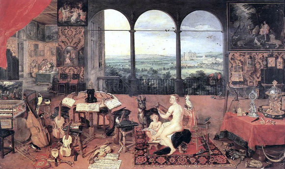  The Elder Jan Brueghel The Sense of Hearing - Canvas Art Print