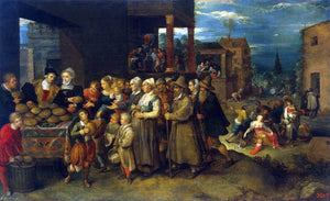  II Frans Francken The Seven Acts of Mercy - Canvas Art Print