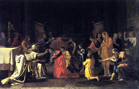  Nicolas Poussin The Seven Sacraments: Confirmation - Canvas Art Print