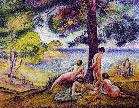  Henri Edmond Cross The Shady Beach - Canvas Art Print