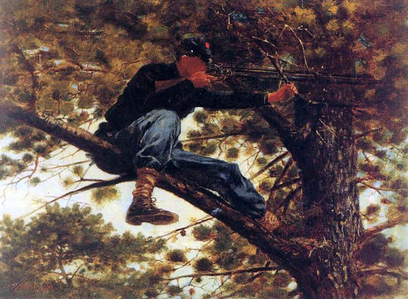  Winslow Homer The Sharpshooter on Picket Duty - Canvas Art Print