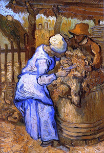  Vincent Van Gogh The Sheep-Shearers (after Millet) - Canvas Art Print