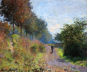  Claude Oscar Monet The Sheltered Path - Canvas Art Print