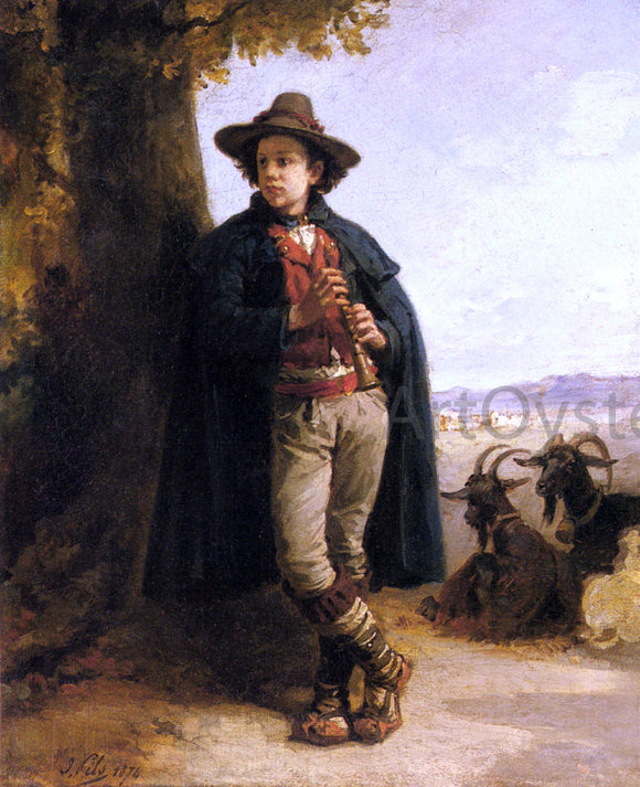  Isidore Augustin Pils The Shepherd Boy - Canvas Art Print
