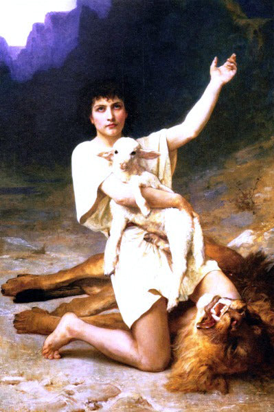 Elizabeth Gardner Bouguereau The Shepherd David - Canvas Art Print