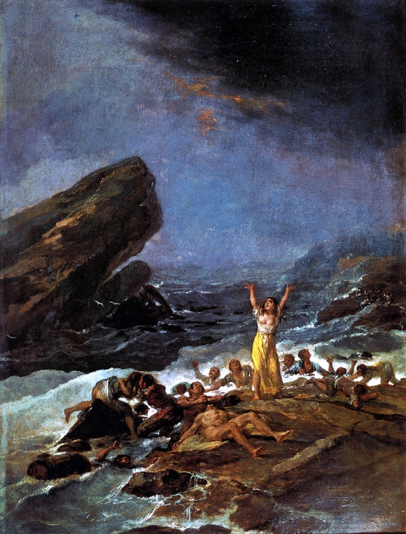  Francisco Jose de Goya Y Lucientes The Shipwreck - Canvas Art Print
