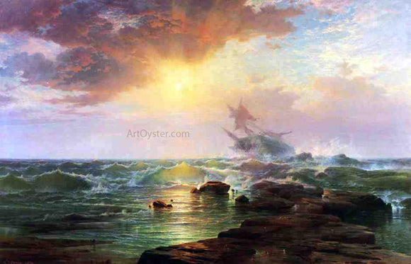  Edward Moran The Shipwreck - Canvas Art Print