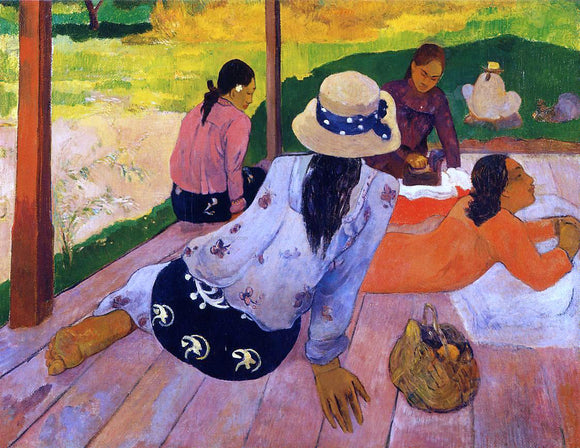  Paul Gauguin The Siesta - Canvas Art Print