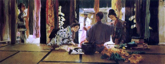  Robert Frederick Blum The Silk Merchant - Canvas Art Print