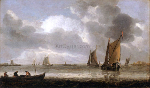  Abraham Van Beyeren The Silver Seascape - Canvas Art Print