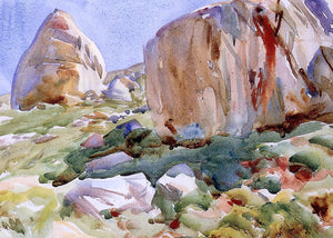  John Singer Sargent The Simplon: Large Rocks - Canvas Art Print