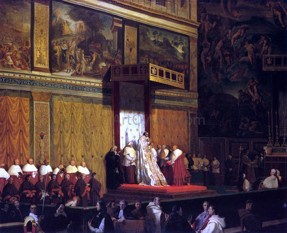  Jean-Auguste-Dominique Ingres The Sistine Chapel - Canvas Art Print