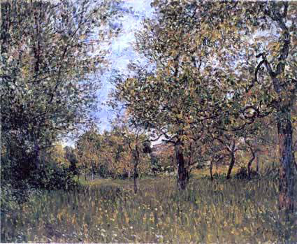  Alfred Sisley The Small Meadow at By - Canvas Art Print