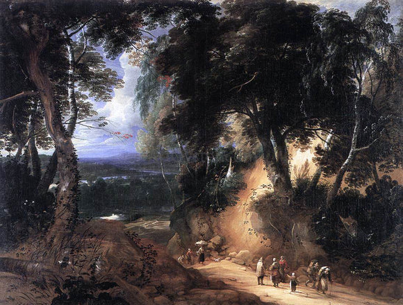  Lodewijk De Vadder The Soignes Forest - Canvas Art Print