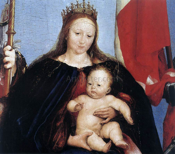  The Younger Hans Holbein The Solothurn Madonna (detail) - Canvas Art Print