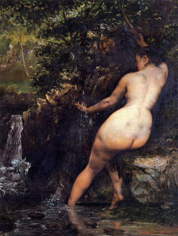  Gustave Courbet The Source - Canvas Art Print