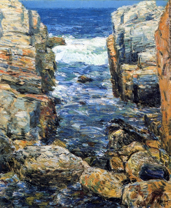  Frederick Childe Hassam The South Gorge, Appledore, Isles of Shoals - Canvas Art Print