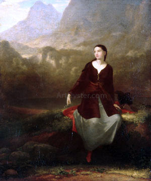  Washington Allston The Spanish Girl in Reverie - Canvas Art Print