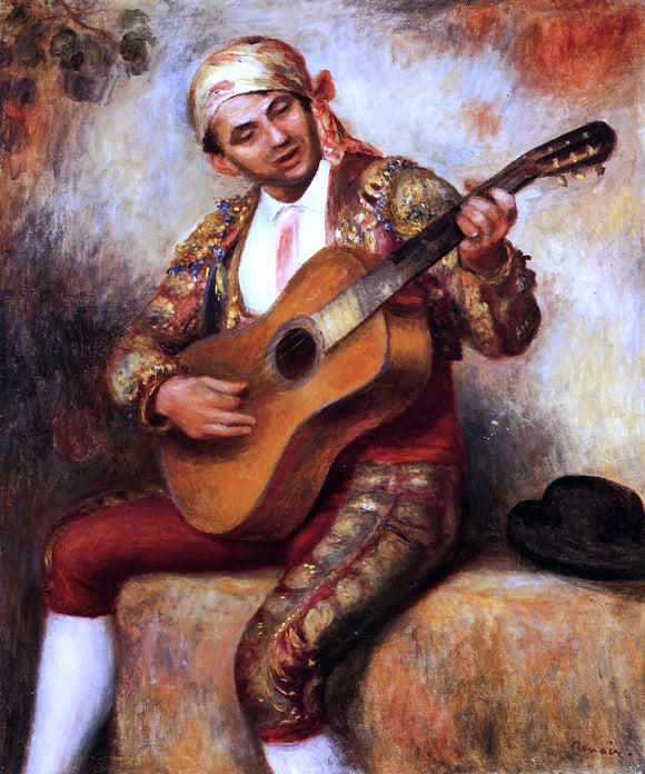  Pierre Auguste Renoir The Spanish Guitarist - Canvas Art Print