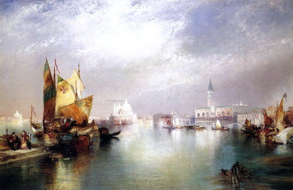  Thomas Moran The Splendor of Venice - Canvas Art Print