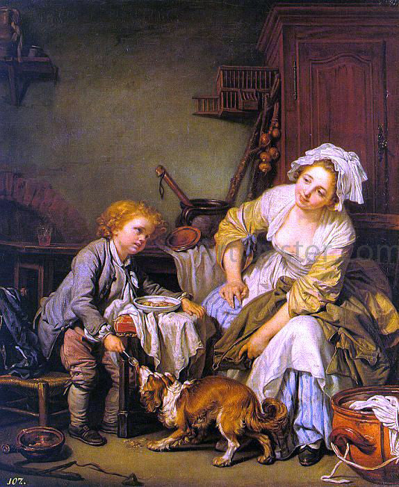  Jean Baptiste Greuze The Spoiled Child - Canvas Art Print