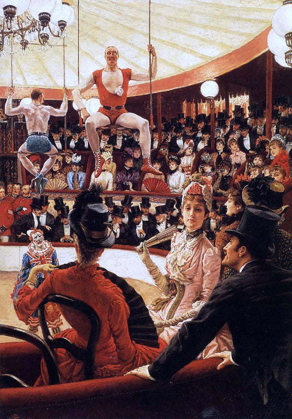  James Tissot The Sporting Ladies (also known as The Amateur Circus) - Canvas Art Print