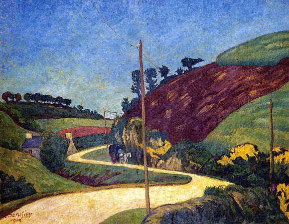  Paul Serusier The Stagecoach Road in the Country with a Cart - Canvas Art Print