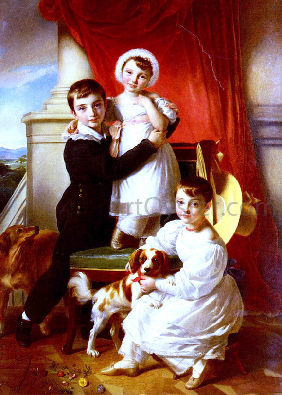  Sir Watson Gordon The Stanley Children - Canvas Art Print