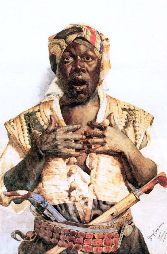  Guiseppe Signorini The Startled Arab - Canvas Art Print