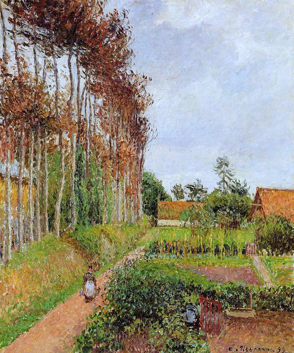  Camille Pissarro The Steading of the Auberge Ango, Varengeville - Canvas Art Print
