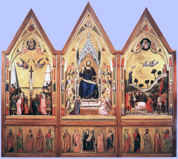  Giotto The Stefaneschi Triptych - Canvas Art Print