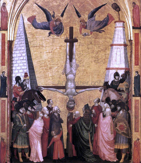  Giotto Di Bondone The Stefaneschi Triptych: Martyrdom of Peter - Canvas Art Print