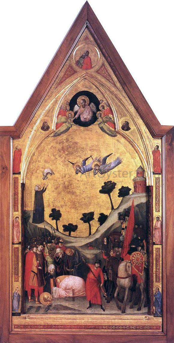  Giotto Di Bondone The Stefaneschi Triptych: Martyrdom of St Paul - Canvas Art Print