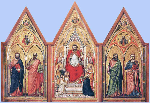  Giotto Di Bondone The Stefaneschi Triptych (verso) - Canvas Art Print