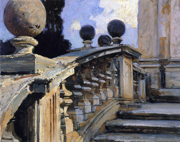  John Singer Sargent The Steps of the Church of S. S. Domenico e Siste in Rome - Canvas Art Print