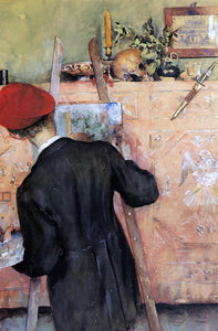  Carl Larsson A Still Life Painter - Canvas Art Print