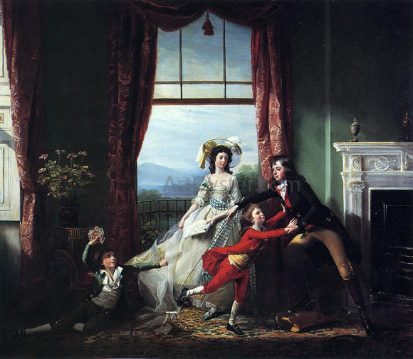  John Singleton Copley The Stillwell Family - Canvas Art Print