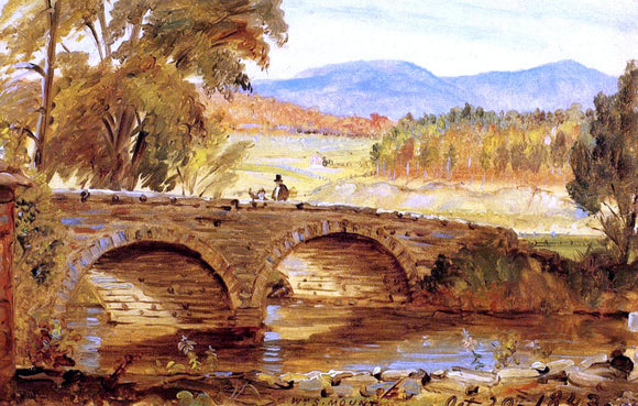  William Sidney Mount The Stone Bridge - Canvas Art Print