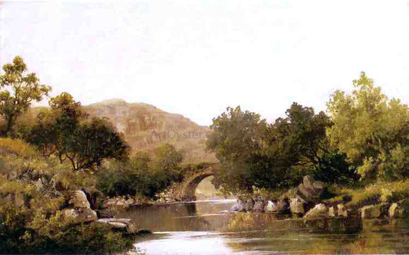  Robert Scott Duncanson The Stone Bridge - Canvas Art Print