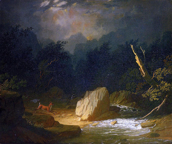 Jules-Adolphe Breton The Storm - Canvas Art Print