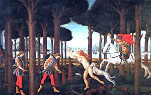  Sandro Botticelli The Story of Nastagio degli Onesti (first episode) - Canvas Art Print