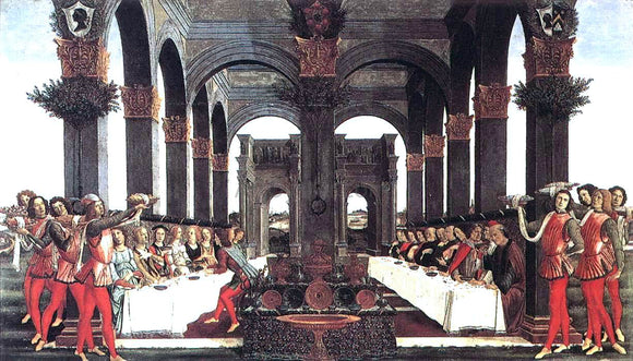  Sandro Botticelli The Story of Nastagio degli Onesti (forth episode) - Canvas Art Print