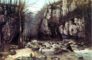  Gustave Courbet The Stream of the Puits-Noir at Ornans - Canvas Art Print